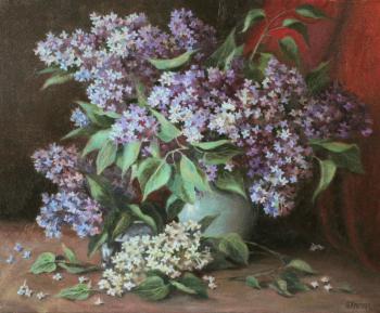 Lilac (Contemporary Realism Painting). Norenko Anastasya