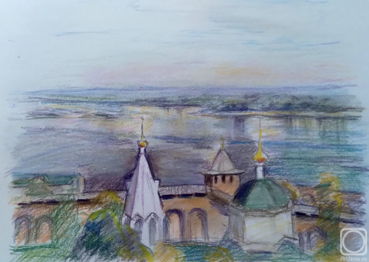 Malyusova Tatiana. Nizhny Novgorod, view from the Kremlin