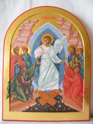 Icon of Resurrection of Christ. Zhuravleva Tatyana
