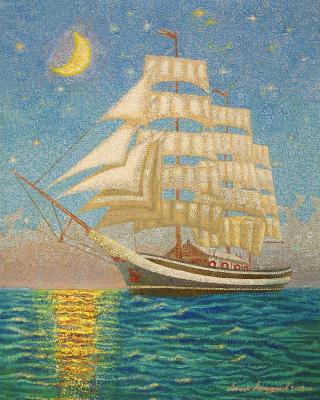 Sails of happiness (Marine Painter). Akindinov Alexey