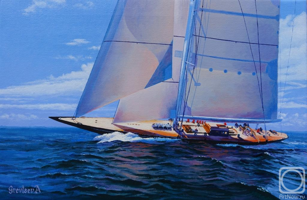 Grevtsev Anton. Superyacht J-Class Hanuman