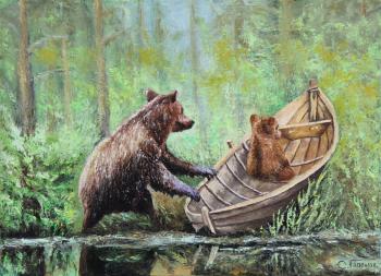 Bear care (Painting Bear). Gaponov Sergey