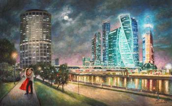 The romance of a business city (Moscow Skyscrapers). Razzhivin Igor