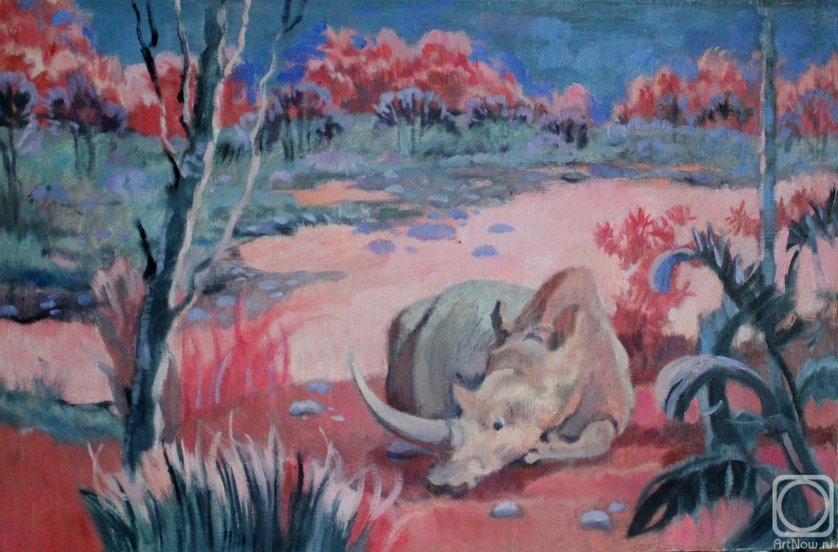 Moskaleva Irina. Dreaming Rhinoceros