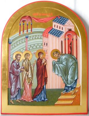 Icon of the Meeting of the Lord. Zhuravleva Tatyana
