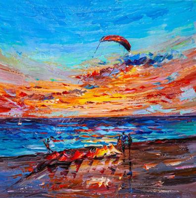 Kitesurfing. Taming the wind. Rodries Jose