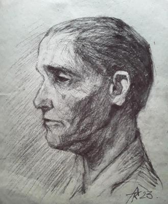 Portrait of an elderly man. Knecht Aleksander