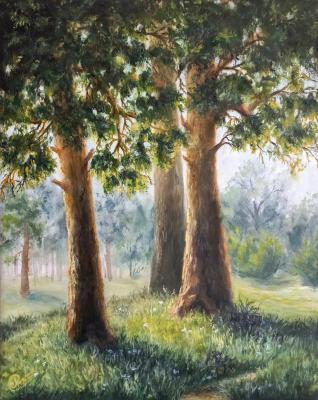 Landscape with trees. Ternovaya Olesya