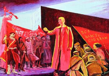 Red agitator (). Gaponov Sergey
