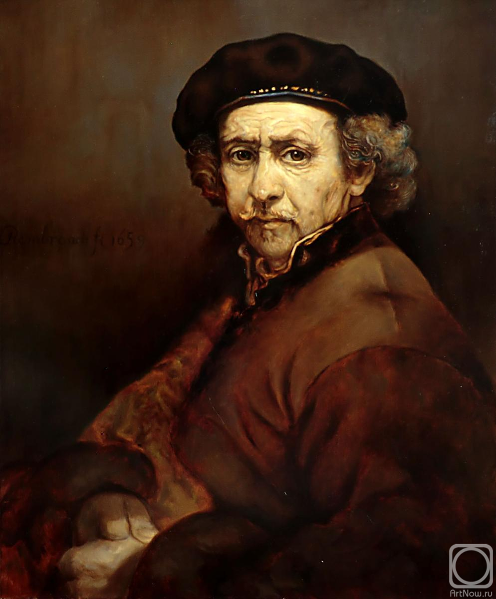 Litvinov Valeriy. Rembrandt's self-portrait of 1659 (cop)
