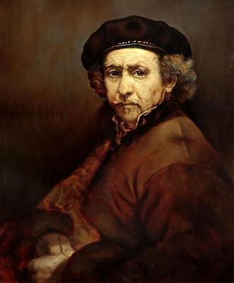 Rembrandt's self-portrait of 1659 (cop). Litvinov Valeriy