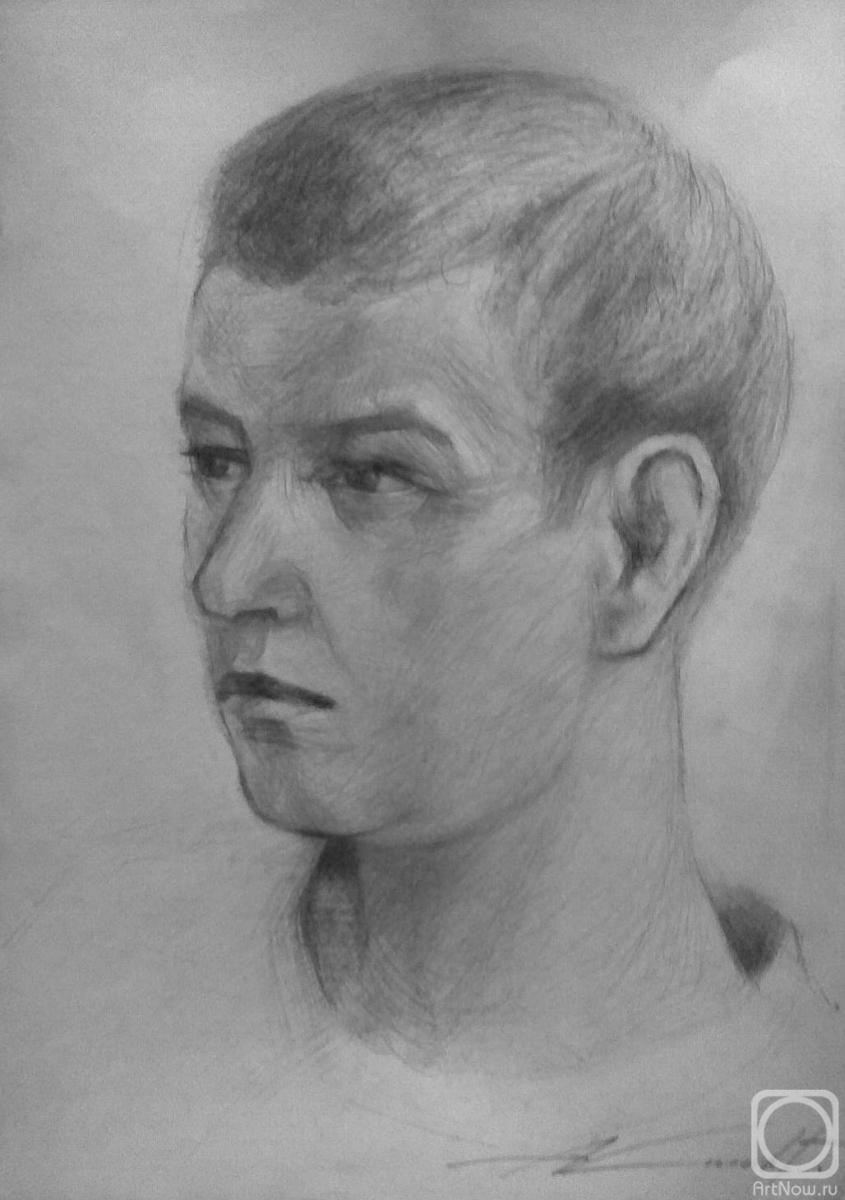 Knecht Aleksander. Portrait in pencil