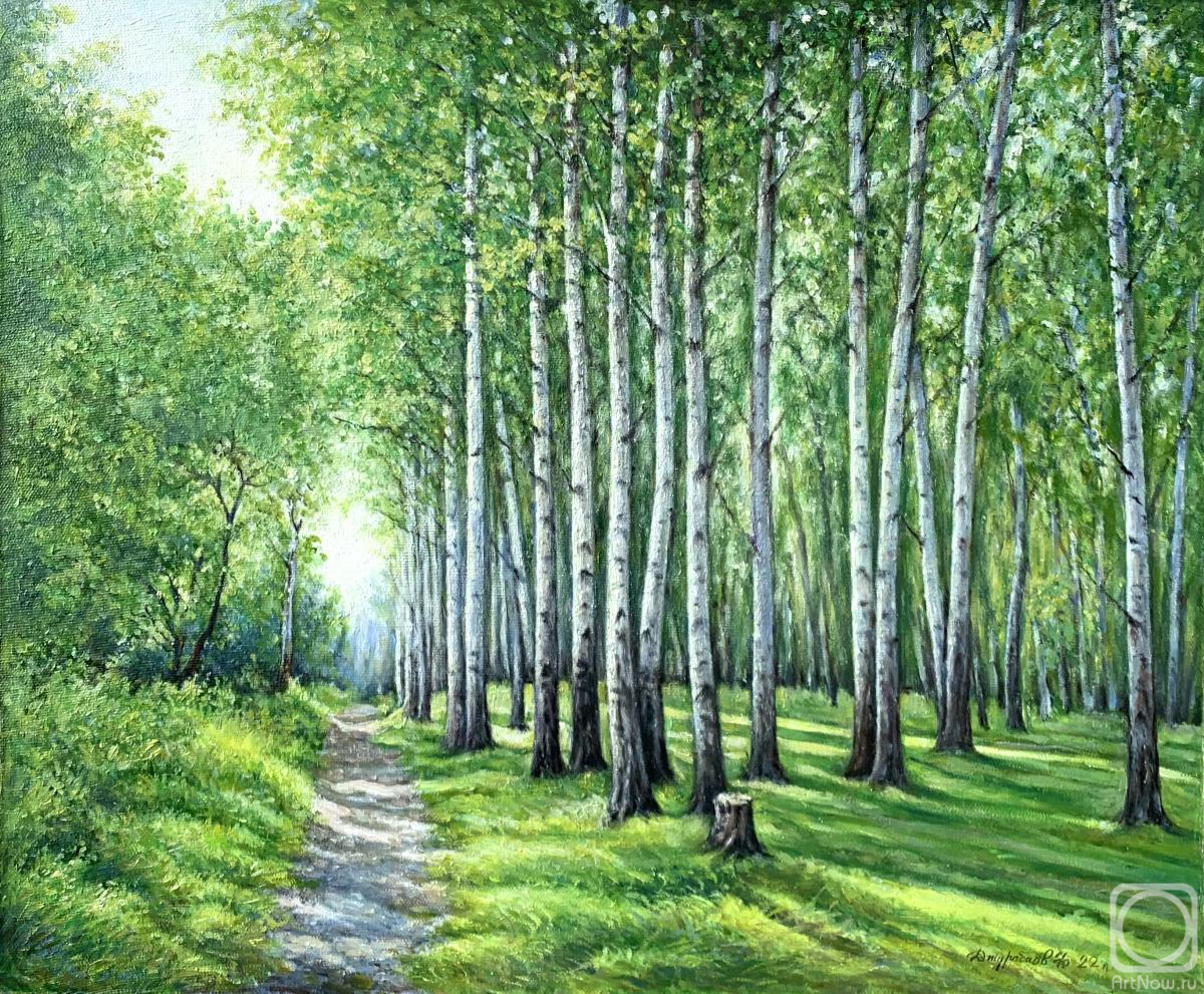 Dzhurabaev Farhad. Birch grove