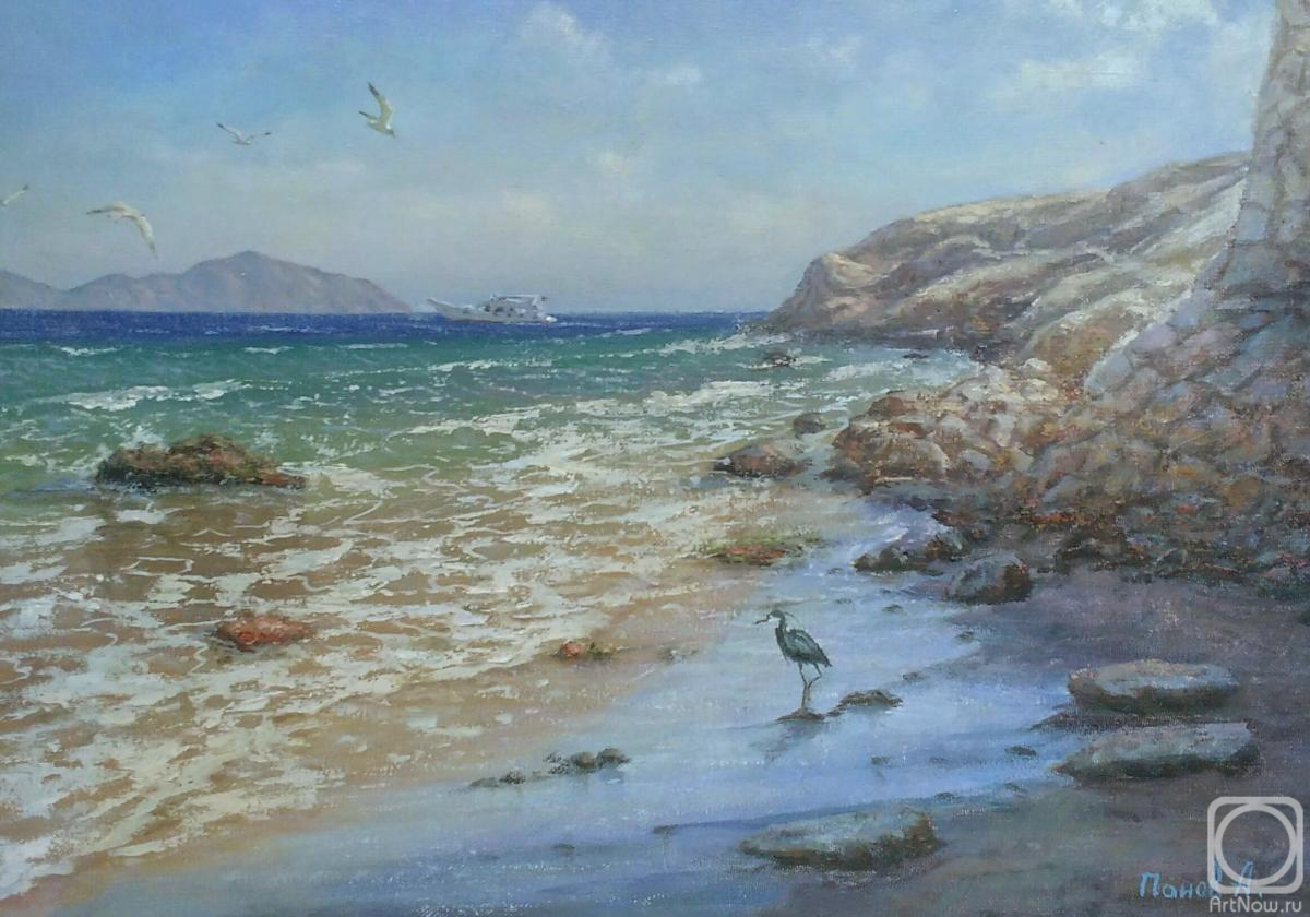 Panov Aleksandr. The Red Sea. Landscape with a heron