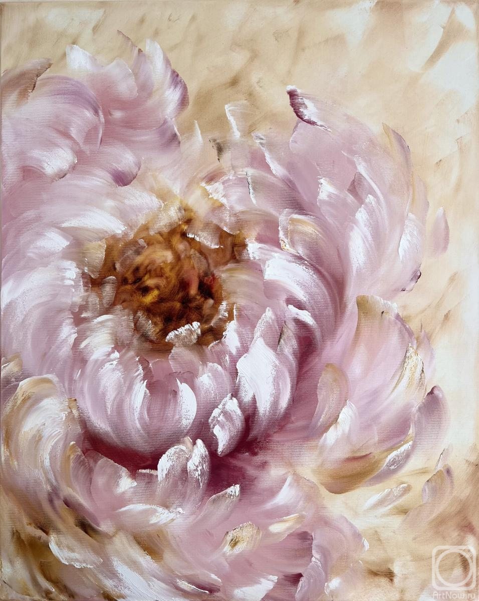 Розовый абстрактный пион» картина Скромовой Марины маслом на холсте — купить на ArtNow.ru