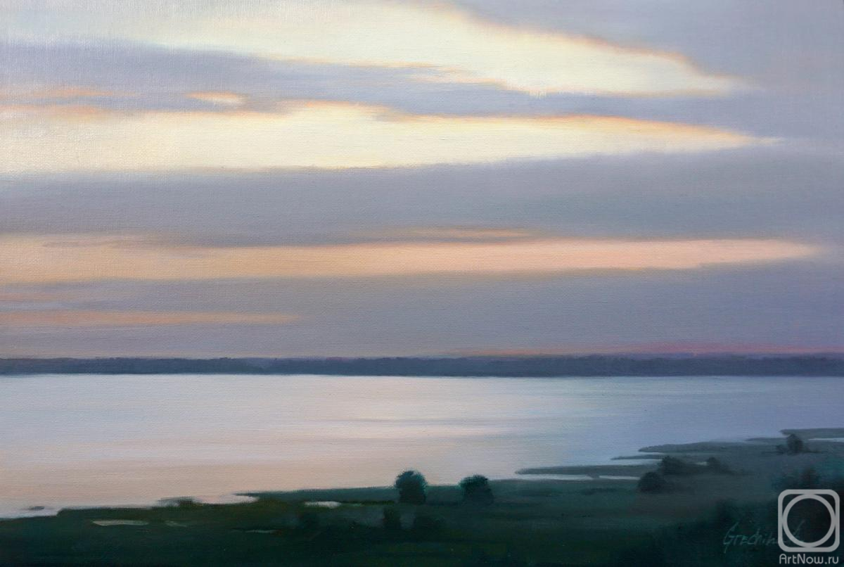 Grechina Anna. Sunset on Pleshcheyev Lake