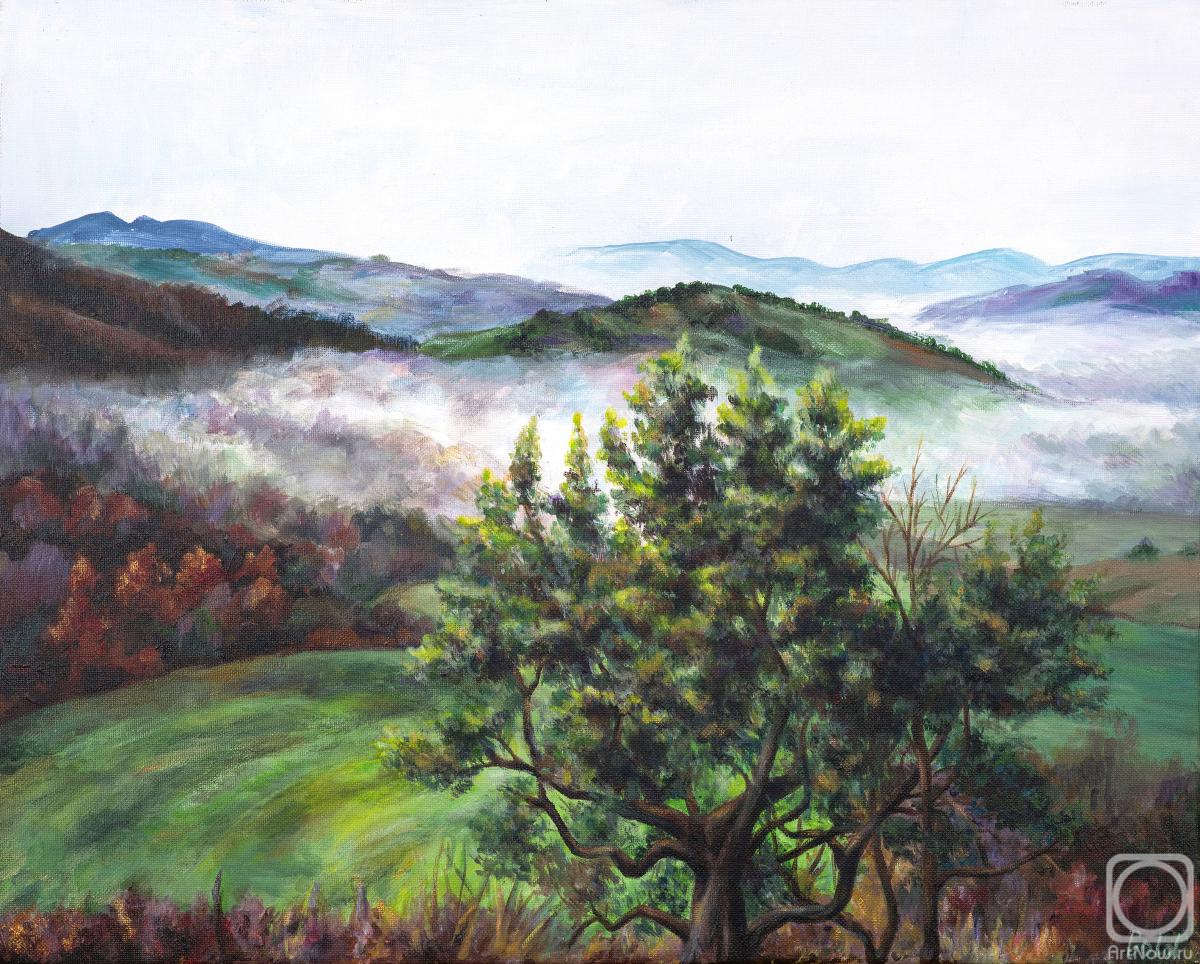 Goldstein Tatyana. Landscape with fog