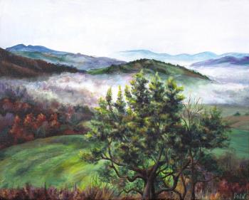 Landscape with fog. Goldstein Tatyana
