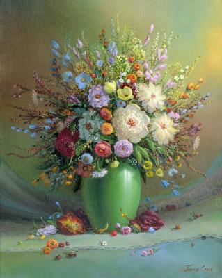 Morning bouquet (Rose In Vase). Panin Sergey