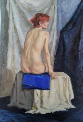 Nude with fiery hair. Lutsenko Zlata