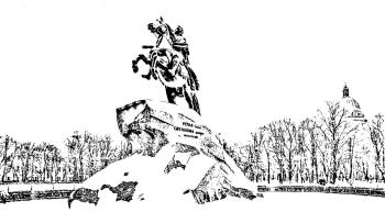 The Bronze Horseman. Winter