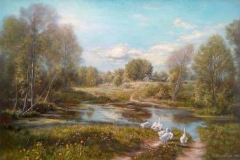 Romantic landscape (Rural Idyll). Kalinovskaya Ekaterina