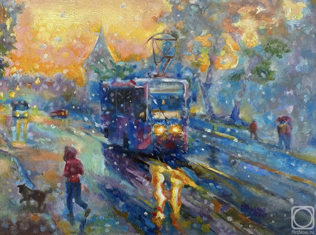 Kravchenko Ekaterina. Winter tram
