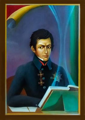 Portrait of the mathematician Lobachevsky N.I. Pokrovskiy Valeriy