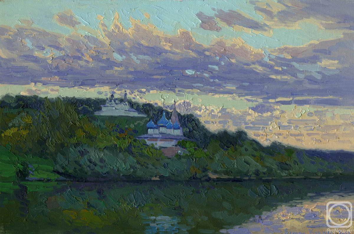 Kozhin Simon. Sunset on the Klyazma River. Gorokhovets
