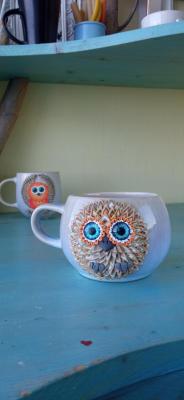 Mug with an owl (Ceramics As A Gift). Konyaeva Olga