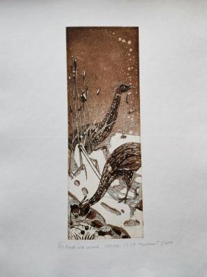 Birds and snow (Print On Paper). Kryukova Tatyana