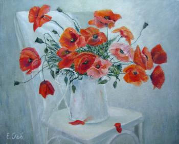 Bouquet of poppies (Painting With Poppies). Savelyeva Elena