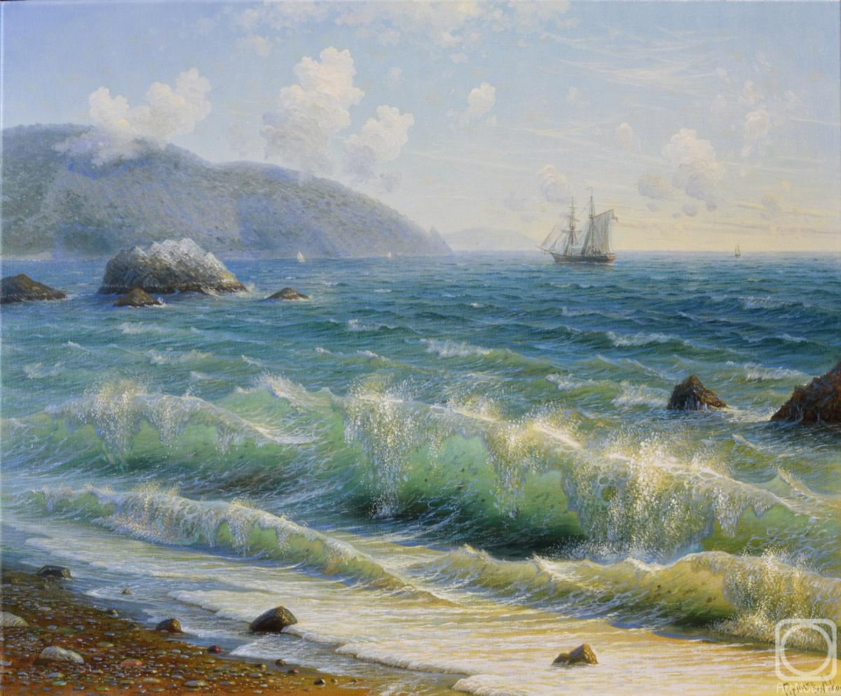 Goryachev Aleksandr. The waves, Hurzuf