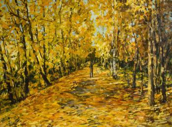 Selfie on the background of autumn. Stroev Mikhail