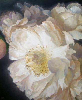 White peonies. Muraveynikova Yuliya
