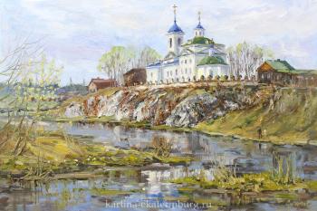 Velvet May (A Village Landscape With A River). Tyutina-Zaykova Ekaterina