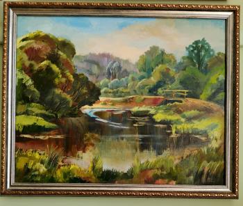 Landscape with a bridge