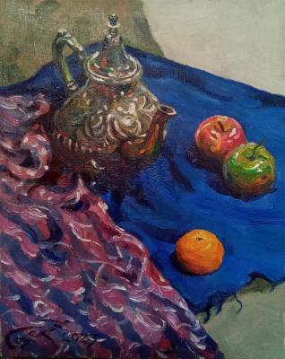 Still life with a Moroccan teapot