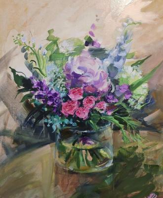 Bouquet in purple tones. Mihaylenko Alina
