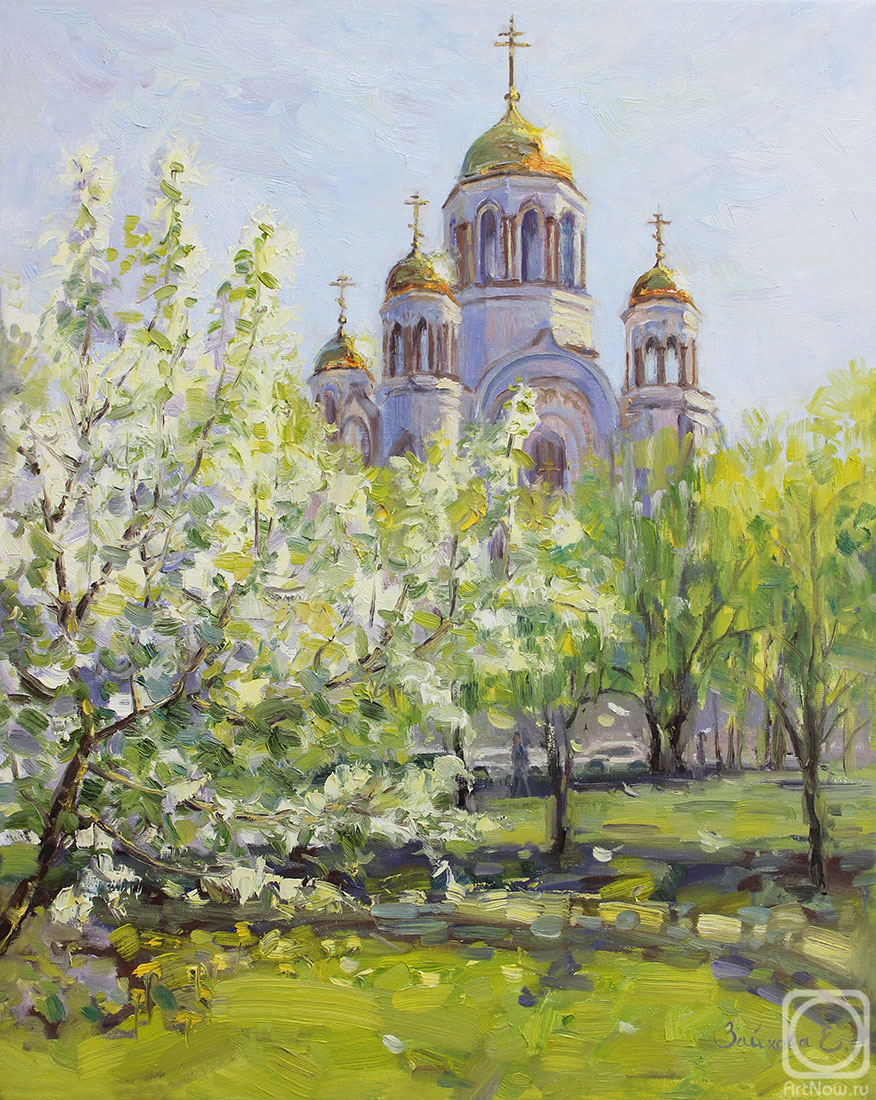 Tyutina-Zaykova Ekaterina. Blooming May. Temple-on-Blood