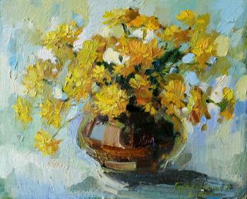 Dandelions (A Picture Of Flowers In A Vase). Gerasimova Natalia