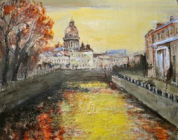 Gold evening (Saint Petersburg Painting). Zhukoff Fedor