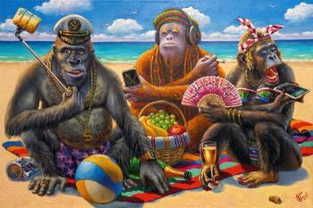 Planet of the apes (Three Monkeys). Baryshevskii Oleg
