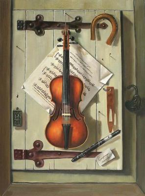 The violin on the wall. Osipov Maksim