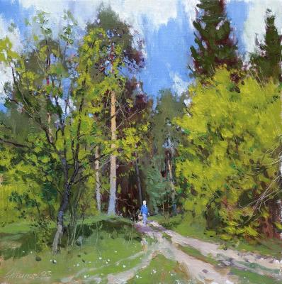 On a sunny field. Zhilov Andrey
