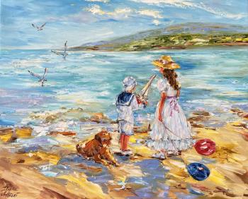 Les enfants au bord de la mer (Sea Gulls). Malivani Diana