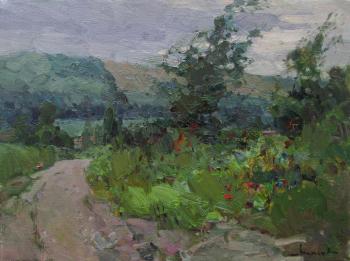 June. Windy day (Landscape With Fields). Makarov Vitaly