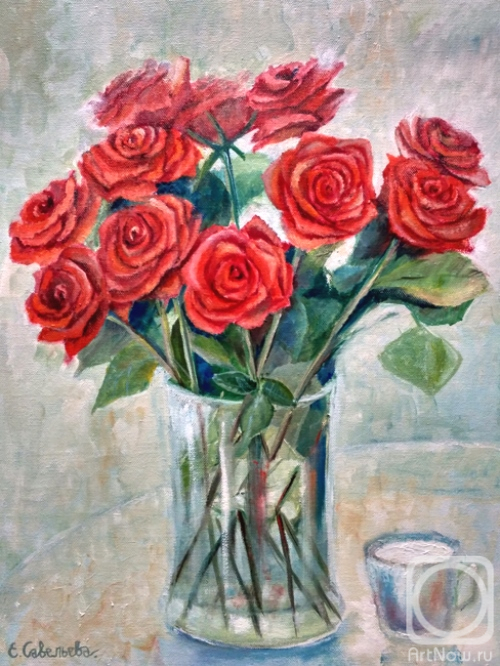 Savelyeva Elena. Roses and milk