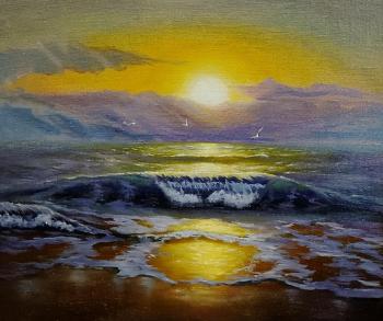 Painting Warm sunset. Katrenko Vyacheslav