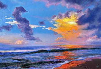 Sunset on the sea. Osadchuk Nataliya